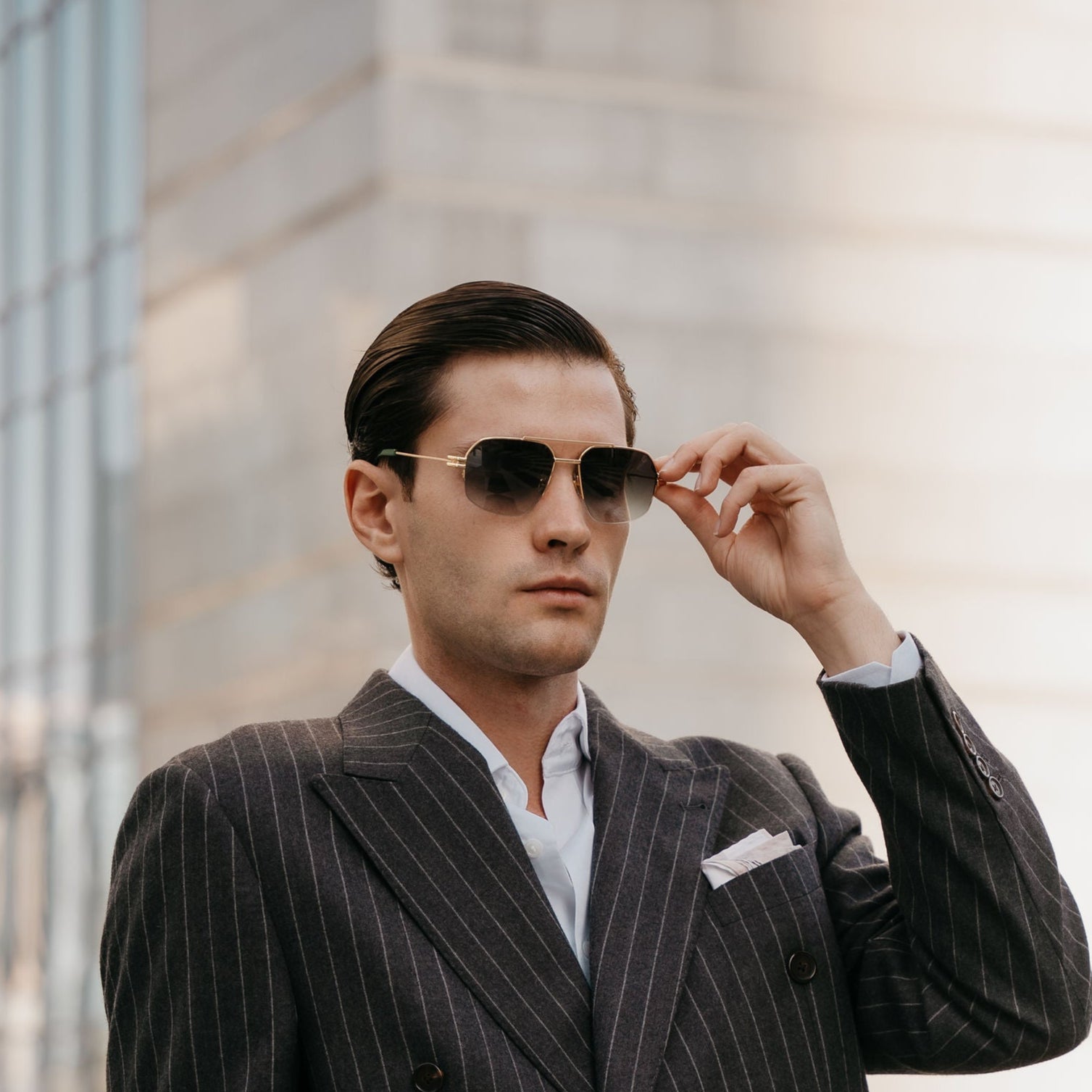 The Curve Aviator - Smoke Green - SARTORIAL OG